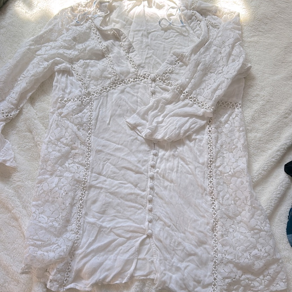 Blue Island Size small swim suit cover-up